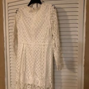 White lace dress